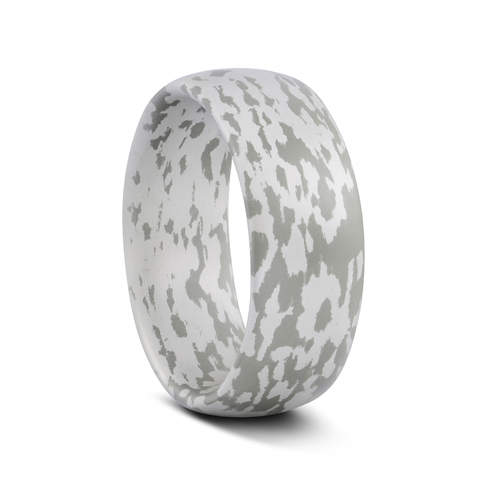 Mokume Gane Ring Camouflage  – Comfort Fit